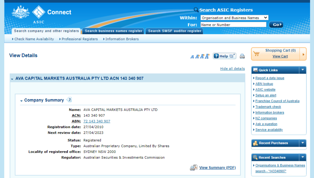 avatrade asic